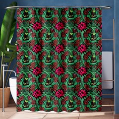 Retro 1880s Flowers Pattern 3 Shower Curtain 60  X 72  (medium)  by violetheavensky