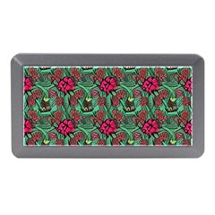 Retro 1880s Flowers Pattern 3 Memory Card Reader (mini) by violetheavensky