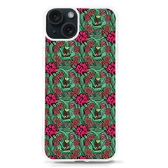 Retro 1880s Flowers Pattern 3 Iphone 15 Tpu Uv Print Case by violetheavensky