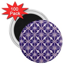 Royal Fractal Pattern 4 2 25  Magnets (100 Pack)  by violetheavensky