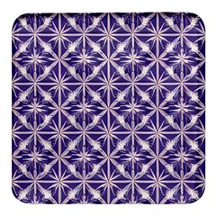 Royal Fractal Pattern 4 Square Glass Fridge Magnet (4 Pack) by violetheavensky