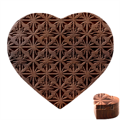 Royal Fractal Pattern 4 Heart Wood Jewelry Box by violetheavensky