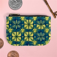 Royal Fractal Pattern 2 Mini Coin Purse by violetheavensky