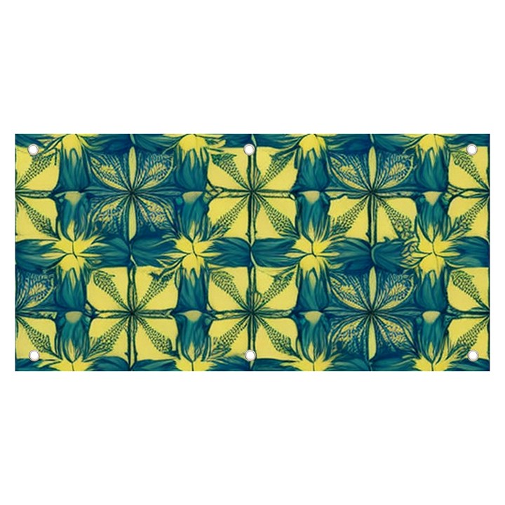 Royal Fractal Pattern 2 Banner and Sign 6  x 3 