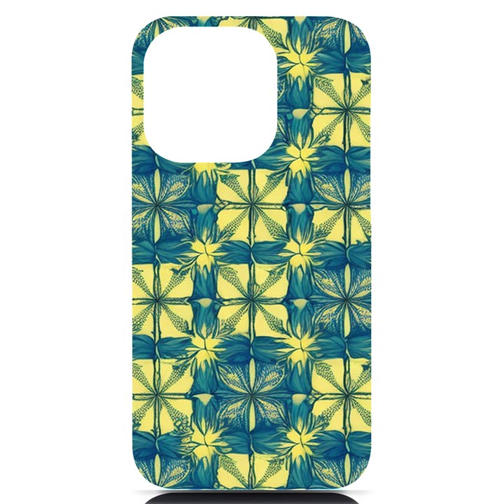 Royal Fractal Pattern 2 iPhone 14 Pro Black UV Print PC Hardshell Case