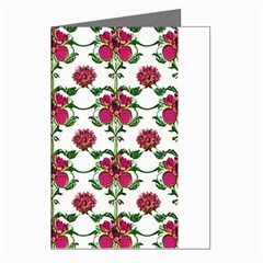 Retro 1880s Flowers Pattern 2 Greeting Cards (pkg Of 8) by violetheavensky