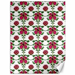 Retro 1880s Flowers Pattern 2 Canvas 36  X 48  by violetheavensky