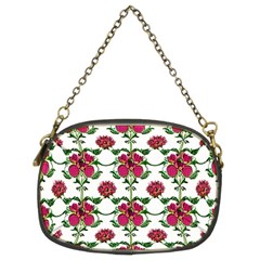 Retro 1880s Flowers Pattern 2 Chain Purse (two Sides) by violetheavensky