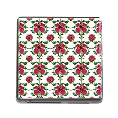 Retro 1880s Flowers Pattern 2 Memory Card Reader (square 5 Slot) by violetheavensky