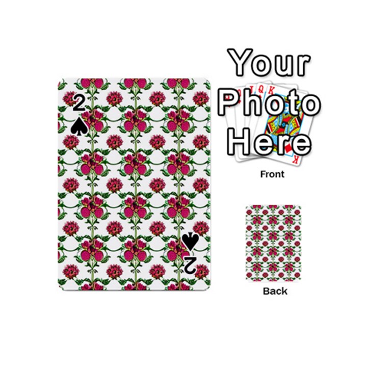 Retro 1880s Flowers Pattern 2 Playing Cards 54 Designs (Mini)