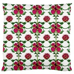 Retro 1880s Flowers Pattern 2 Large Cushion Case (two Sides) by violetheavensky