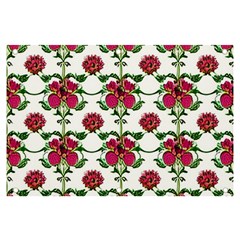 Retro 1880s Flowers Pattern 2 Banner And Sign 6  X 4  by violetheavensky