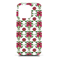 Retro 1880s Flowers Pattern 2 Iphone 16 Pro Black Uv Print Pc Hardshell Case by violetheavensky