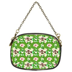 Retro 1880s Flowers Pattern 4 Chain Purse (two Sides) by violetheavensky