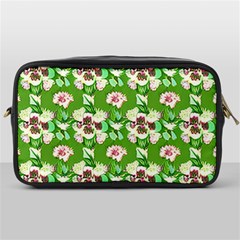 Retro 1880s Flowers Pattern 4 Toiletries Bag (one Side) by violetheavensky