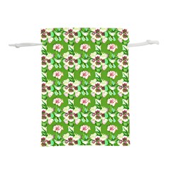 Retro 1880s Flowers Pattern 4 Lightweight Drawstring Pouch (s) by violetheavensky