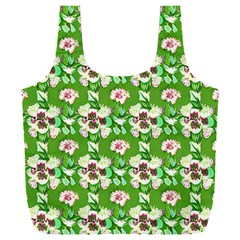 Retro 1880s Flowers Pattern 4 Full Print Recycle Bag (xxxl) by violetheavensky