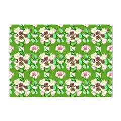 Retro 1880s Flowers Pattern 4 Crystal Sticker (a4) by violetheavensky