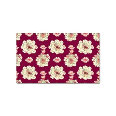 Retro 1880s Flowers Pattern Sticker Rectangular (100 Pack) by violetheavensky