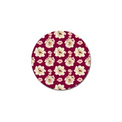 Retro 1880s Flowers Pattern Golf Ball Marker (10 Pack) by violetheavensky