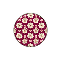 Retro 1880s Flowers Pattern Hat Clip Ball Marker (10 Pack) by violetheavensky