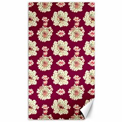 Retro 1880s Flowers Pattern Canvas 40  X 72  by violetheavensky