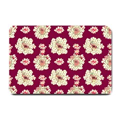 Retro 1880s Flowers Pattern Small Doormat by violetheavensky