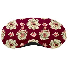 Retro 1880s Flowers Pattern Sleep Mask by violetheavensky