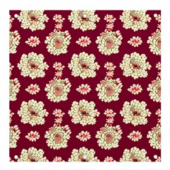 Retro 1880s Flowers Pattern Banner And Sign 4  X 4  by violetheavensky