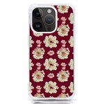 Retro 1880s Flowers Pattern iPhone 14 Pro TPU UV Print Case Front