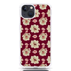 Retro 1880s Flowers Pattern Iphone 13 Tpu Uv Print Case by violetheavensky