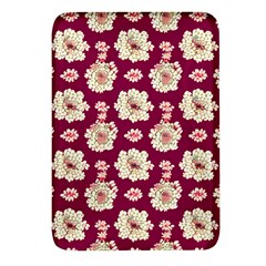 Retro 1880s Flowers Pattern Rectangular Glass Fridge Magnet (4 Pack) by violetheavensky