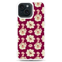 Retro 1880s Flowers Pattern Iphone 15 Plus Tpu Uv Print Case by violetheavensky