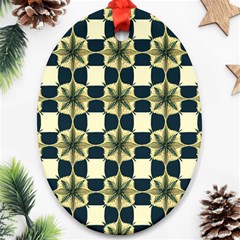 Royal Fractal Pattern Ornament (oval) by violetheavensky