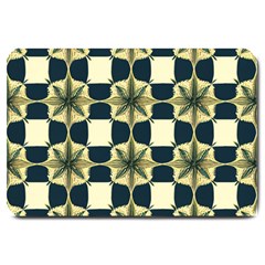 Royal Fractal Pattern Large Doormat by violetheavensky