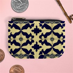 Royal Fractal Pattern 3 Mini Coin Purse by violetheavensky