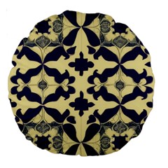 Royal Fractal Pattern 3 Large 18  Premium Round Cushions by violetheavensky