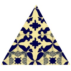 Royal Fractal Pattern 3 Wooden Puzzle Triangle by violetheavensky