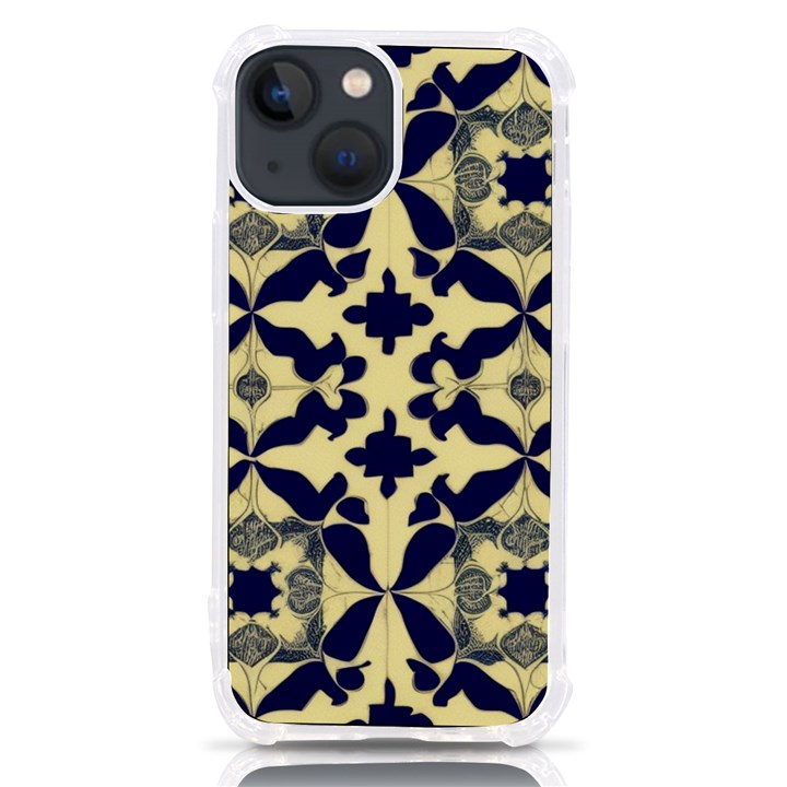 Royal Fractal Pattern 3 iPhone 13 mini TPU UV Print Case