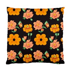 Retro 40s 50s Flowers Pattern Halloween 3 Standard Cushion Case (one Side) by violetheavensky