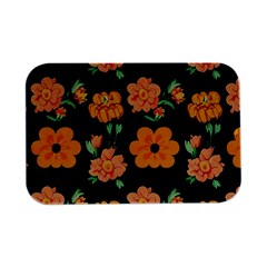 Retro 40s 50s Flowers Pattern Halloween 3 Open Lid Metal Box (silver)   by violetheavensky