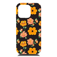 Retro 40s 50s Flowers Pattern Halloween 3 Iphone 16 Pro Max Black Uv Print Pc Hardshell Case by violetheavensky