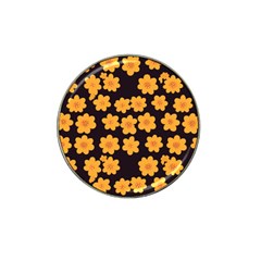 Retro 40s 50s Flowers Pattern Halloween 4 Hat Clip Ball Marker (4 Pack) by violetheavensky