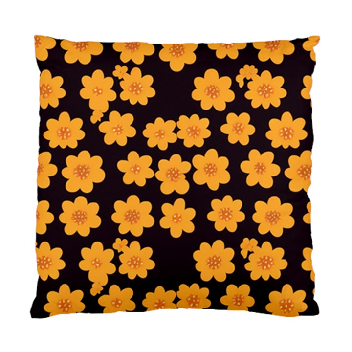 Retro 40s 50s Flowers Pattern Halloween 4 Standard Cushion Case (Two Sides)