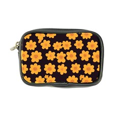 Retro 40s 50s Flowers Pattern Halloween 4 Coin Purse by violetheavensky