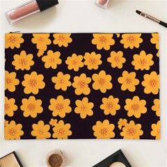 Retro 40s 50s Flowers Pattern Halloween 4 Cosmetic Bag (xxl) by violetheavensky