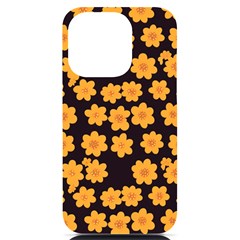 Retro 40s 50s Flowers Pattern Halloween 4 Iphone 14 Pro Black Uv Print Pc Hardshell Case by violetheavensky