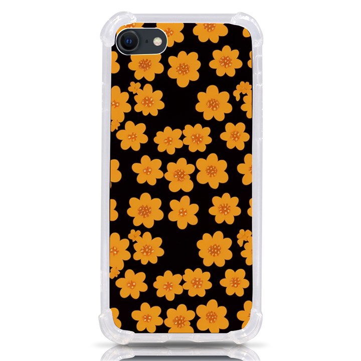 Retro 40s 50s Flowers Pattern Halloween 4 iPhone SE