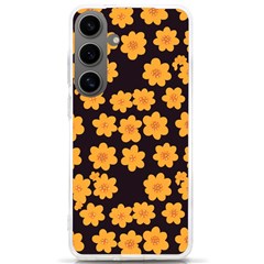 Retro 40s 50s Flowers Pattern Halloween 4 Samsung Galaxy S24 Ultra 6 9 Inch Tpu Uv Case by violetheavensky