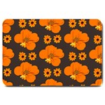 Retro 40s 50s Flowers Pattern Halloween 2 Large Doormat 30 x20  Door Mat